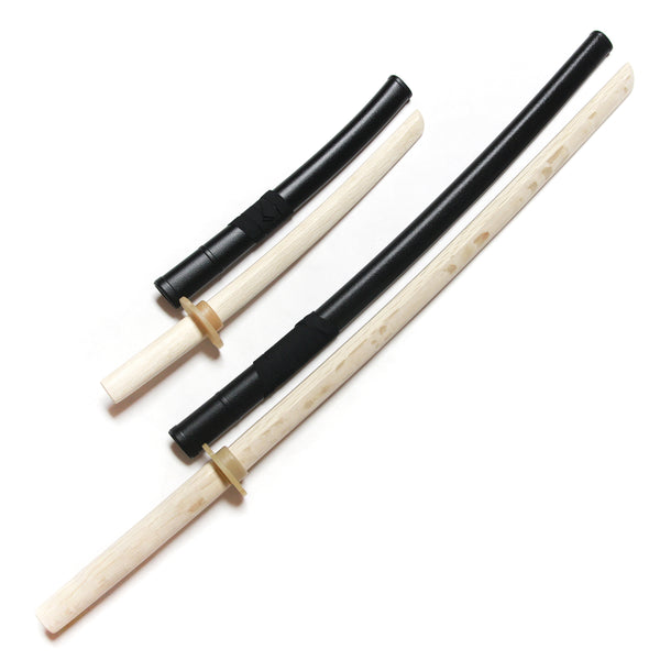 Master Series :: Oak Bokken Set (Long + Short) NATURAL WHITE