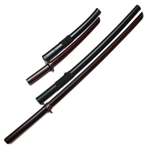 Basics Series :: Oak Bokken Set (Long + Short) DARK RED