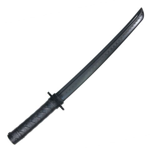 PP Series :: Black Polypropylene Wakizashi (23.5") Short (Hamon Type)