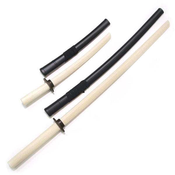 Master Series :: Oak Bokken Set (Long + Short) NATURAL WHITE