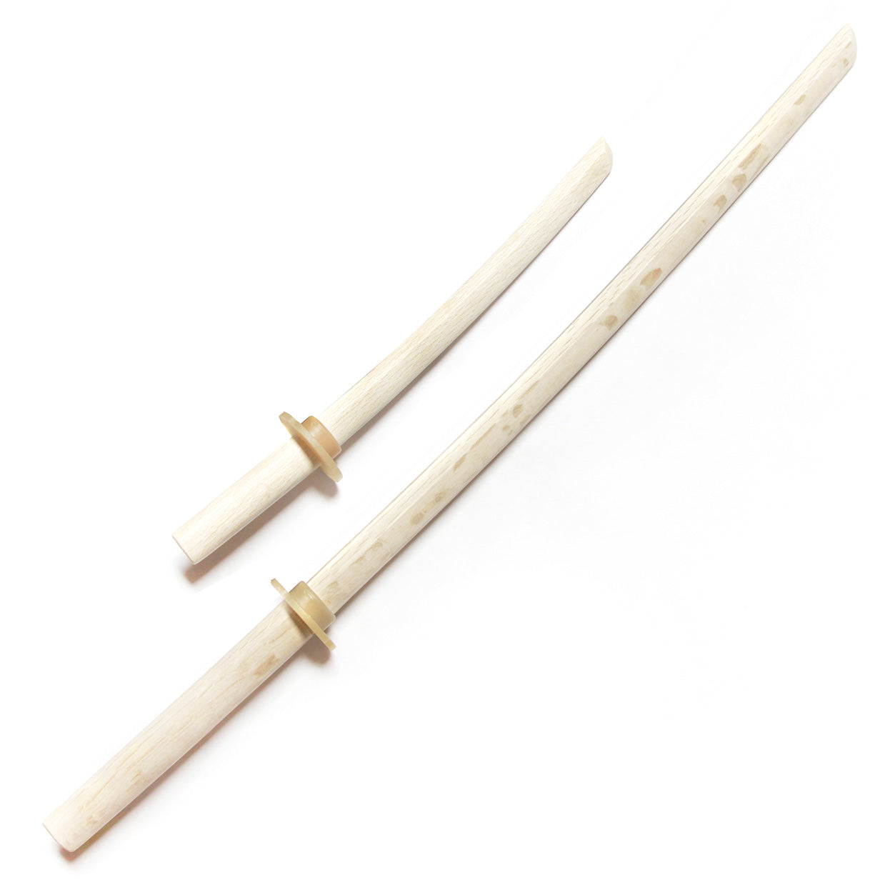 Master Series :: Oak Bokken Set (Long + Short) NATURAL WHITE