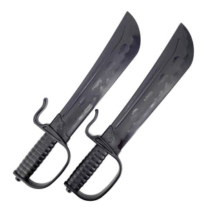 PP Series :: Black Polypropylene Wing Chun Sword (18") Set of 2